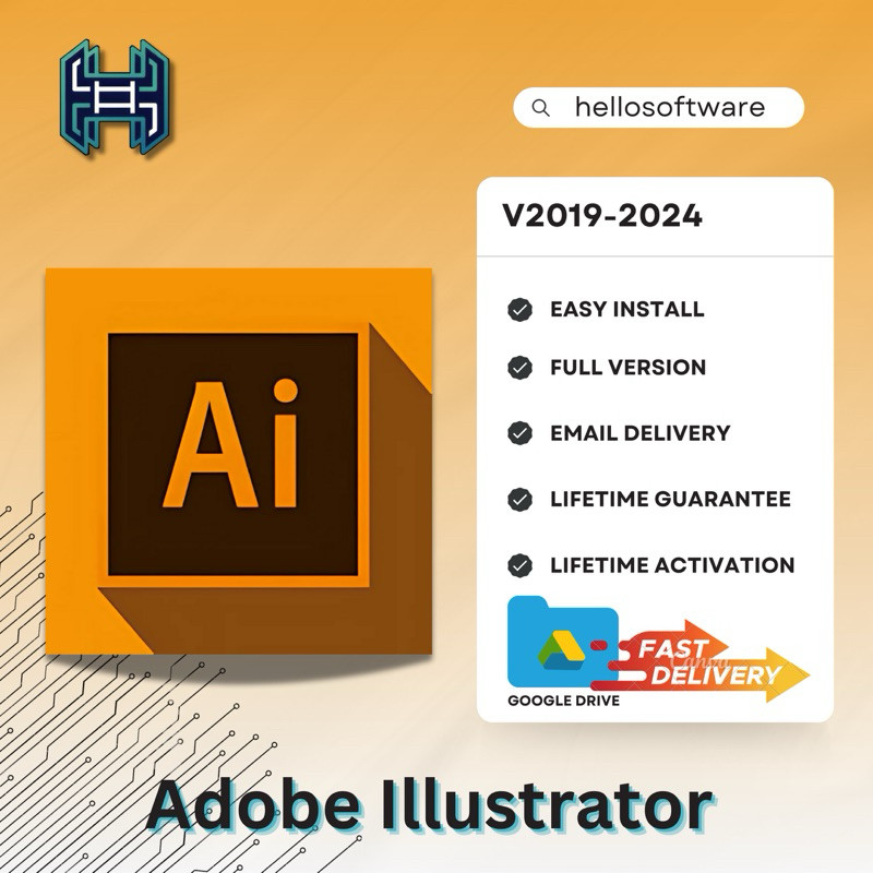 (WIN/MAC) Illustrator 2025-2019/CS6 Full Version