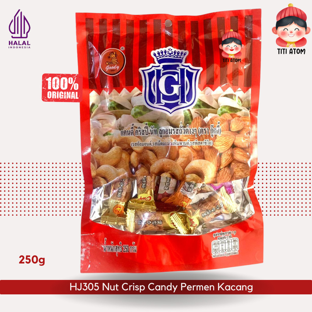 

PERMEN IMLEK HJ305 Nut Crisp Peanut Kacang Candy 250g