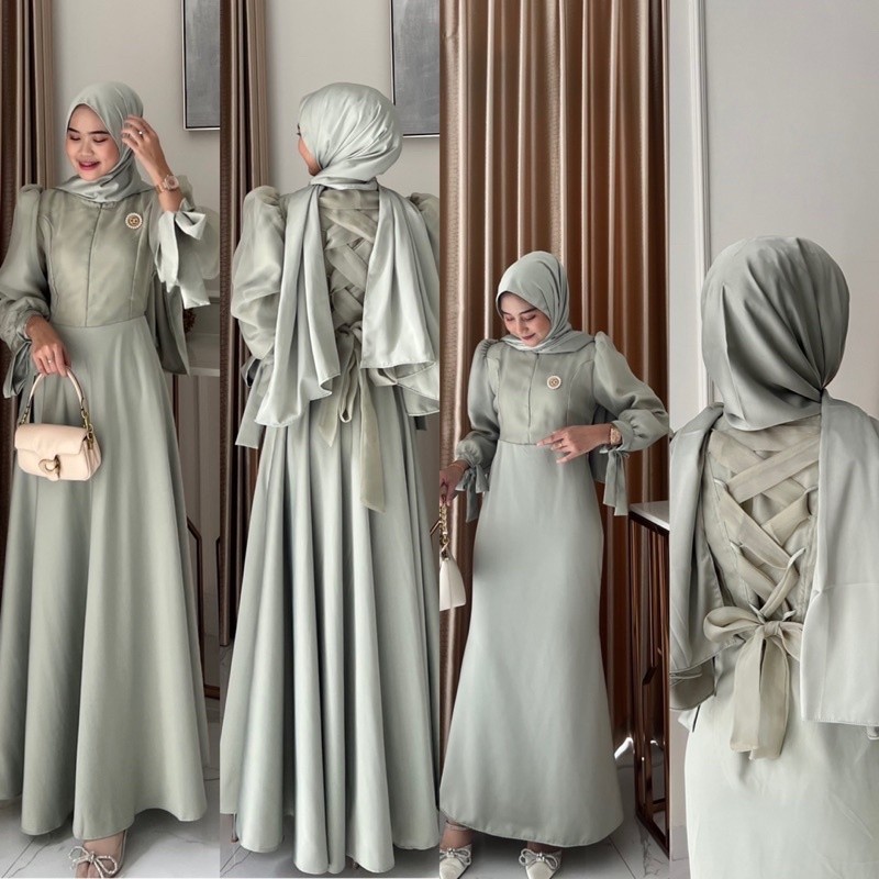 [PREMIUM ORIGINAL] TATIANA DRESS ORGANZA SILK BUSUI FRIENDLY 2 CUTTIANGAN