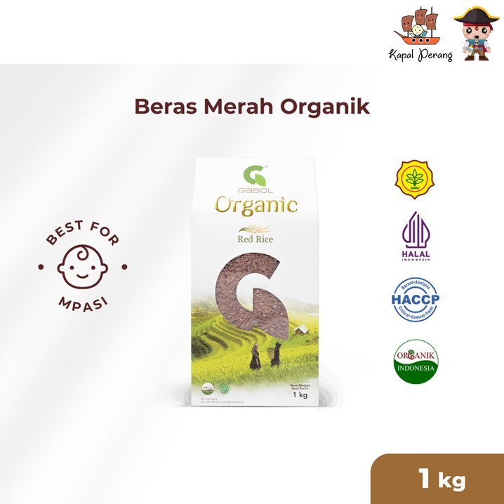 

GASOL Beras Organik Merah 1Kg