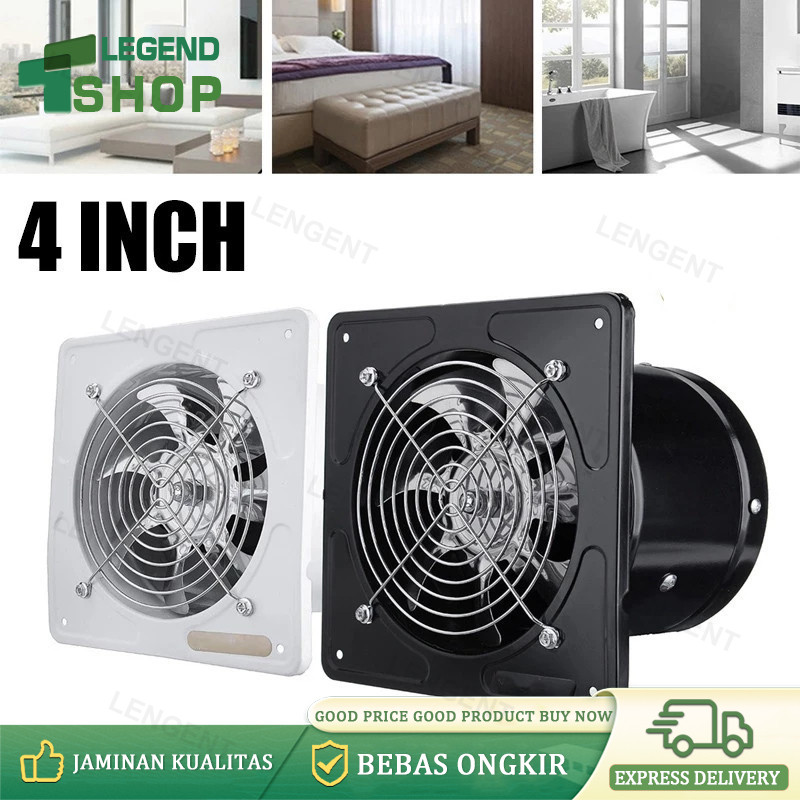 Exhaust Fan Dinding 4Inch/6Inch Kipas Exhaust Ventilasi Dinding exhaust fan kamar mandi Booster Fan 