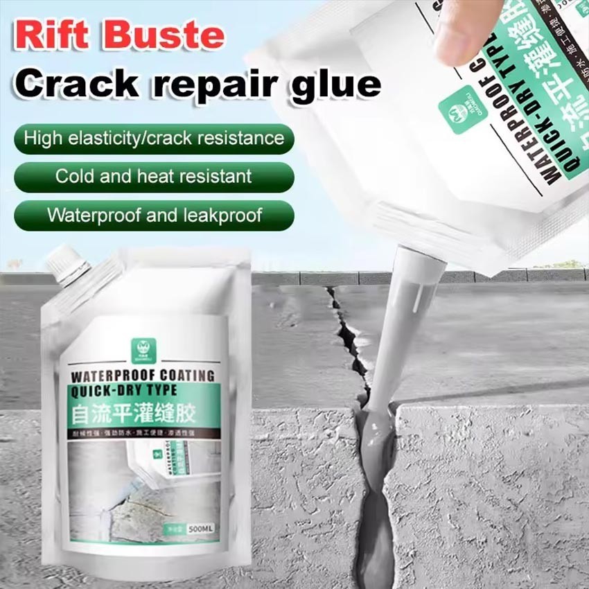500Ml Crack Seal Penutup Retak Beton Perekat Perbaikan Keretakan Beton Elastis / Penutup Retak