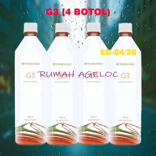 

34. MINUMAN ANTIOKSIDAN G3 (4 BOTOL) JUS G3 JUICE G3* G 3 G*3