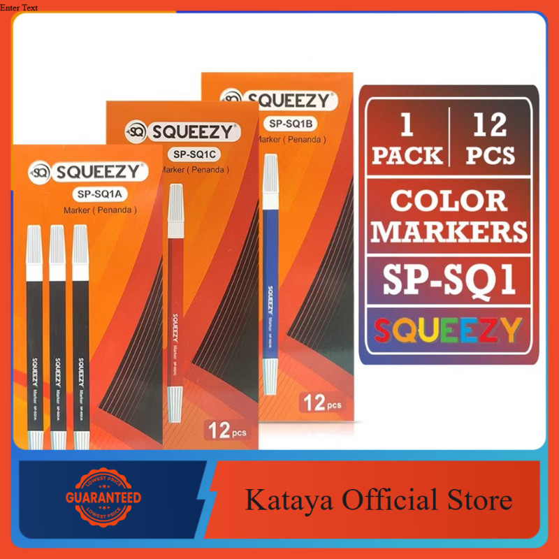 

Spidol Warna Kecil SQUEEZY Pencil Marker Koleksi Warna Lengkap ISI 12 PCS