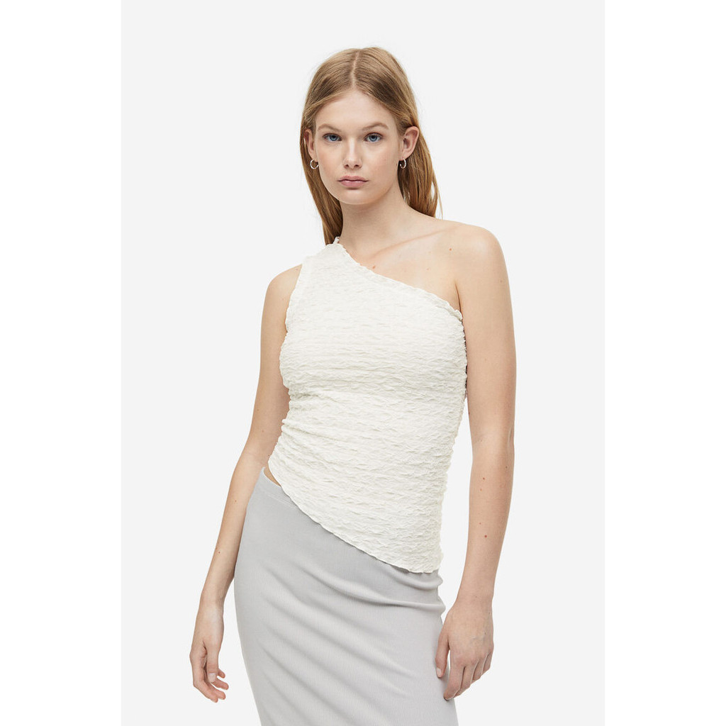 [SALE JUMBO] H&M Wanita Gathered one-shoulder top