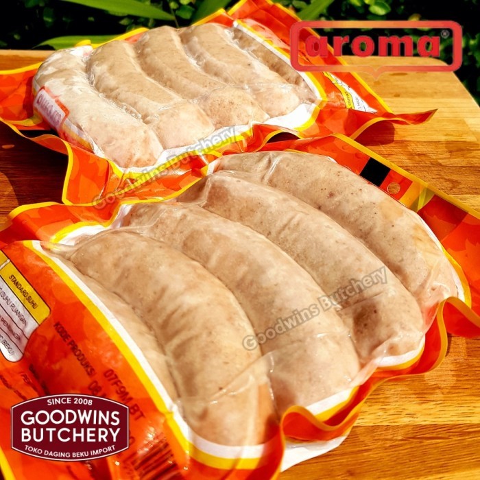 

Pork sausage AROMA BALI sosis Bratwurst Frankfurter Cocktail Breakfast - BRATWURST 500g
