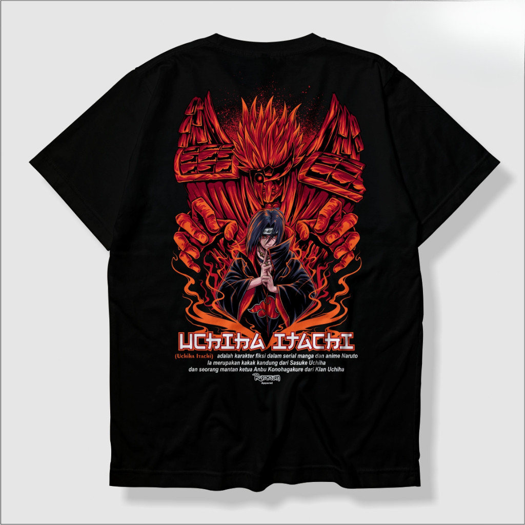 【Promo &  COD】Razzan Kaos Uchiha Itachi Perfect Susanoo Special Anime Naruto original kaos
