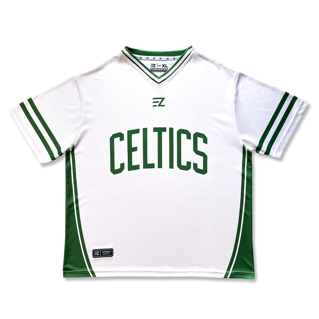 [ORIGINAL] Jersey Boston Celtics CREAM #33 Bloke Core Edition - Bola Basket NBA Baju Kaos T-Shirt Ts