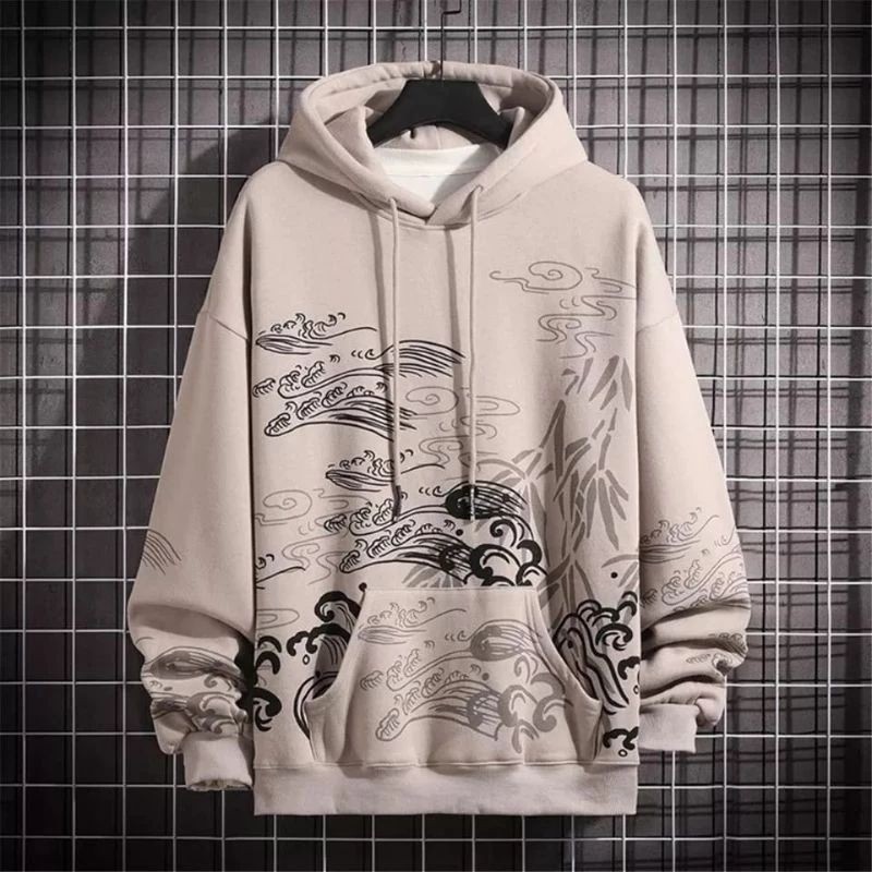 Y2K Emo Streetawear Vintage Skull Hoodie Oversized Sweater Pria Wanita