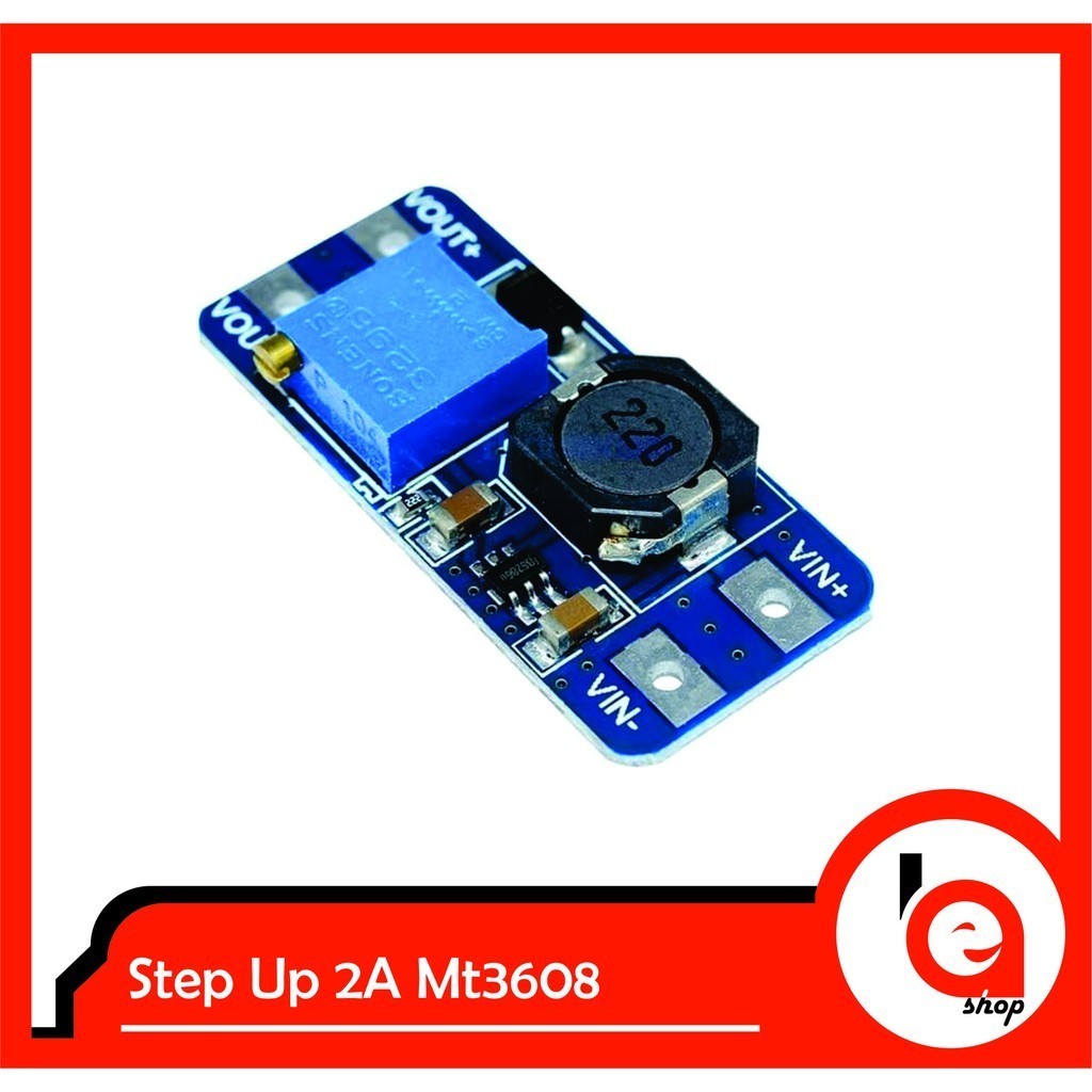 Modul Step Up 2A MT3608 Modul Booster Step Up DC-DC Adjustable Penaik Tegangan MT 3608 Abe