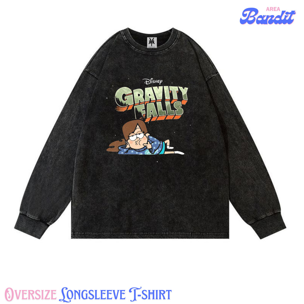 Bandit Area "gravity falls #3" Oversize Longsleeve T-shirt Vintage tee