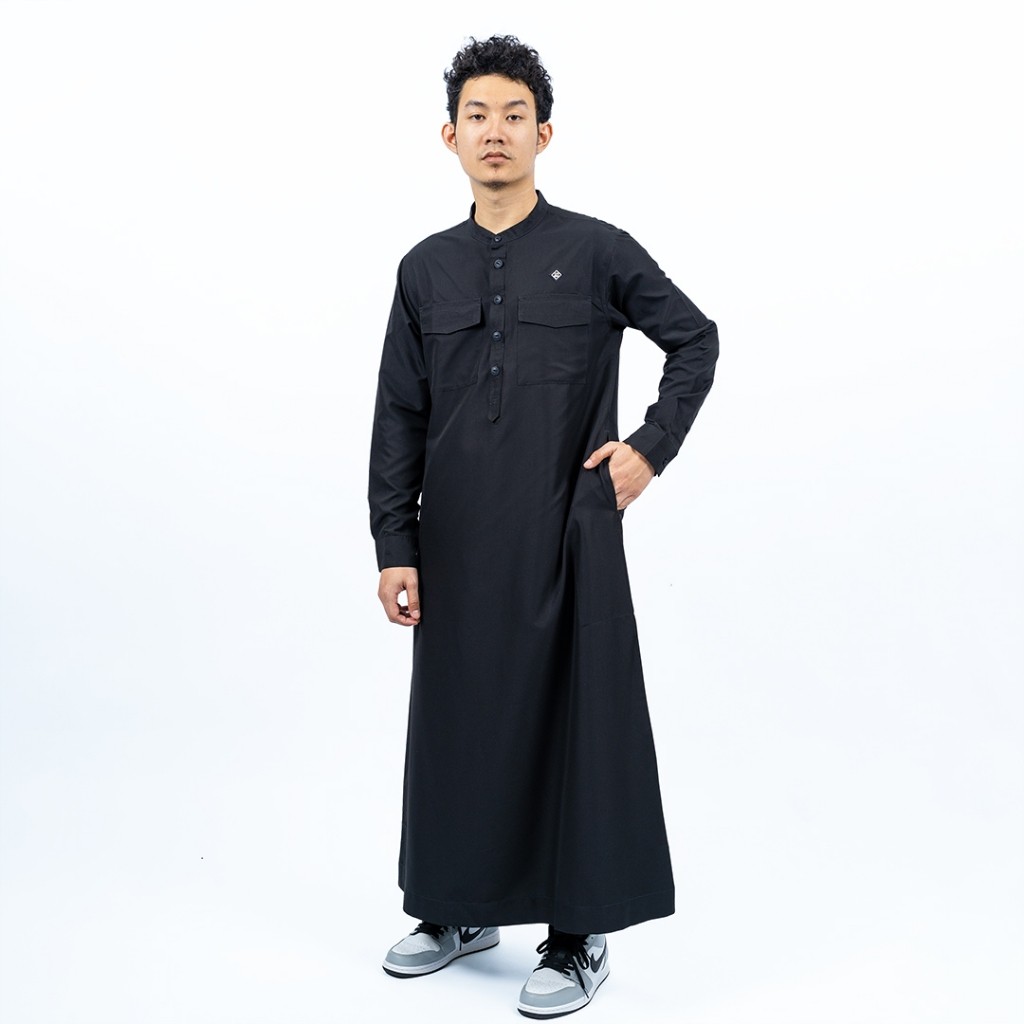 [HOT NEW] Hisyam Gamis Thobe Pria Lengan Panjang Mizan