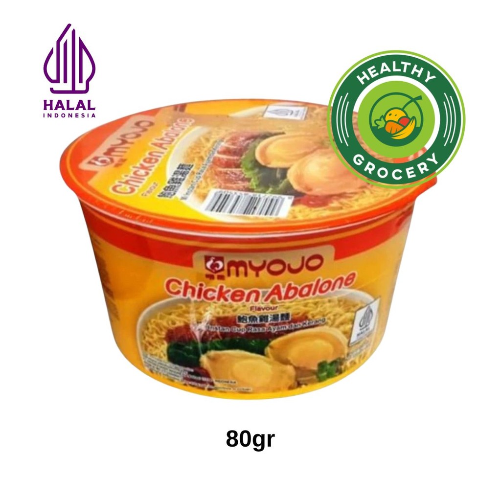 

Myojo Chicken Abalone Flavour 80gr / Mi Instan Cup Rasa Ayam Dan Kerang