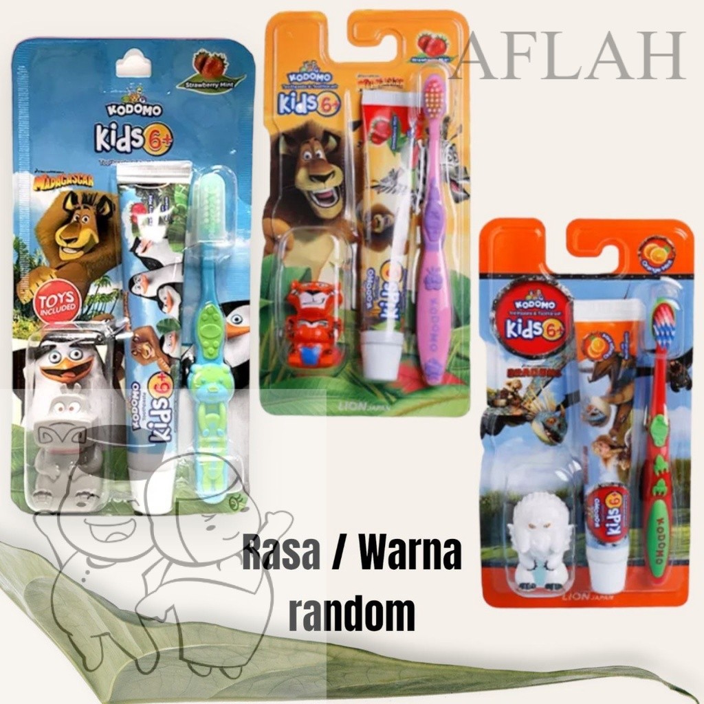 Sikat Gigi Anak Kodomo 2 in 1 /  Pasta Gigi Anak / Odol Bayi