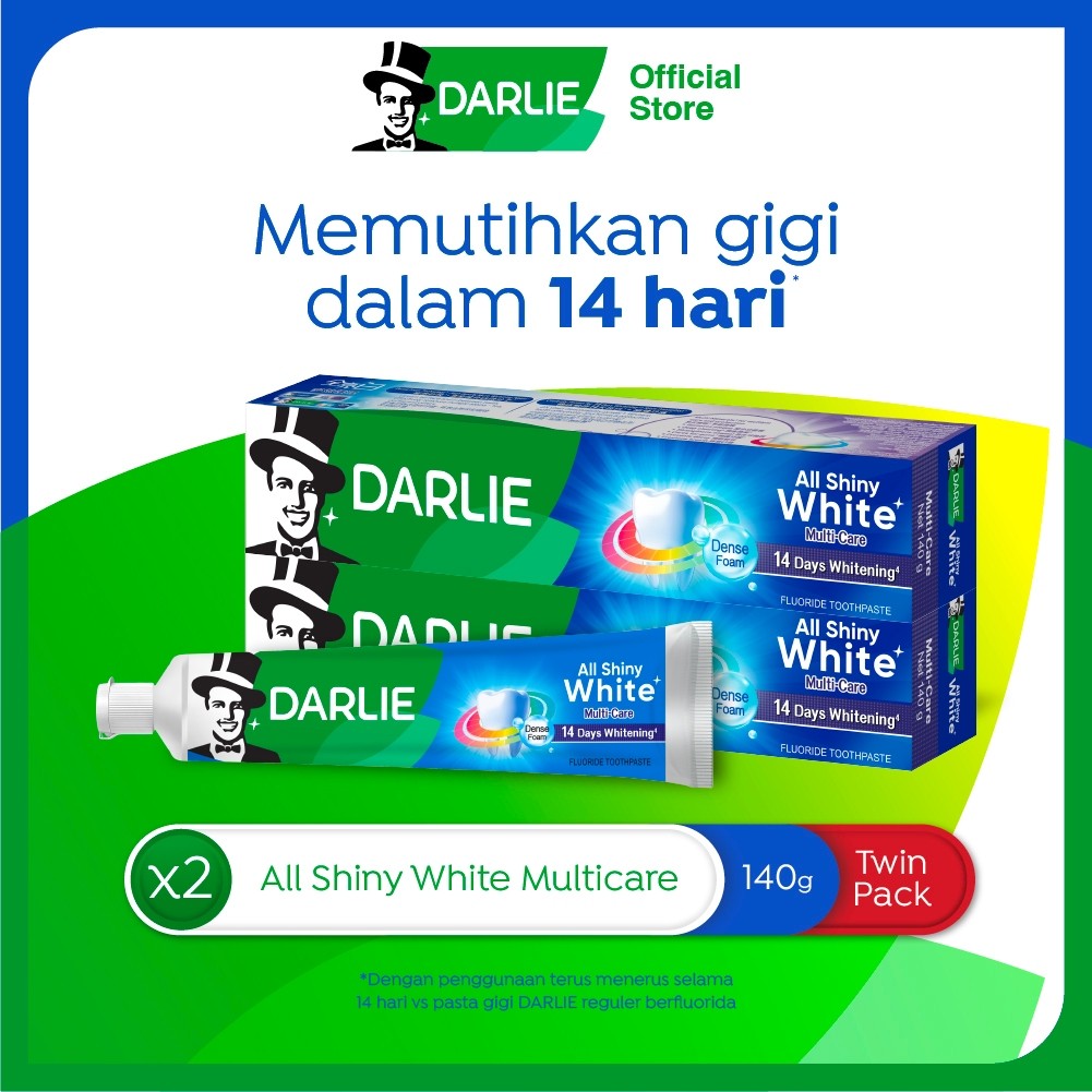 DARLIE All Shiny White Multicare Pasta Gigi140 gr - Twin Pack 2 Pcs - (Variasi)