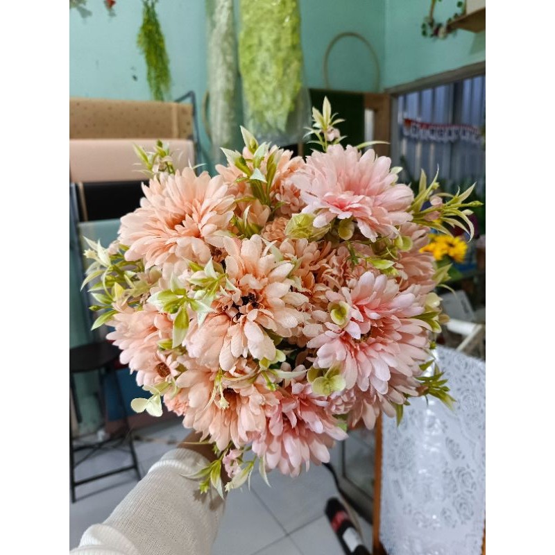 BUNGA GARBERA ASTER JUMBO HIASAN RUMAH