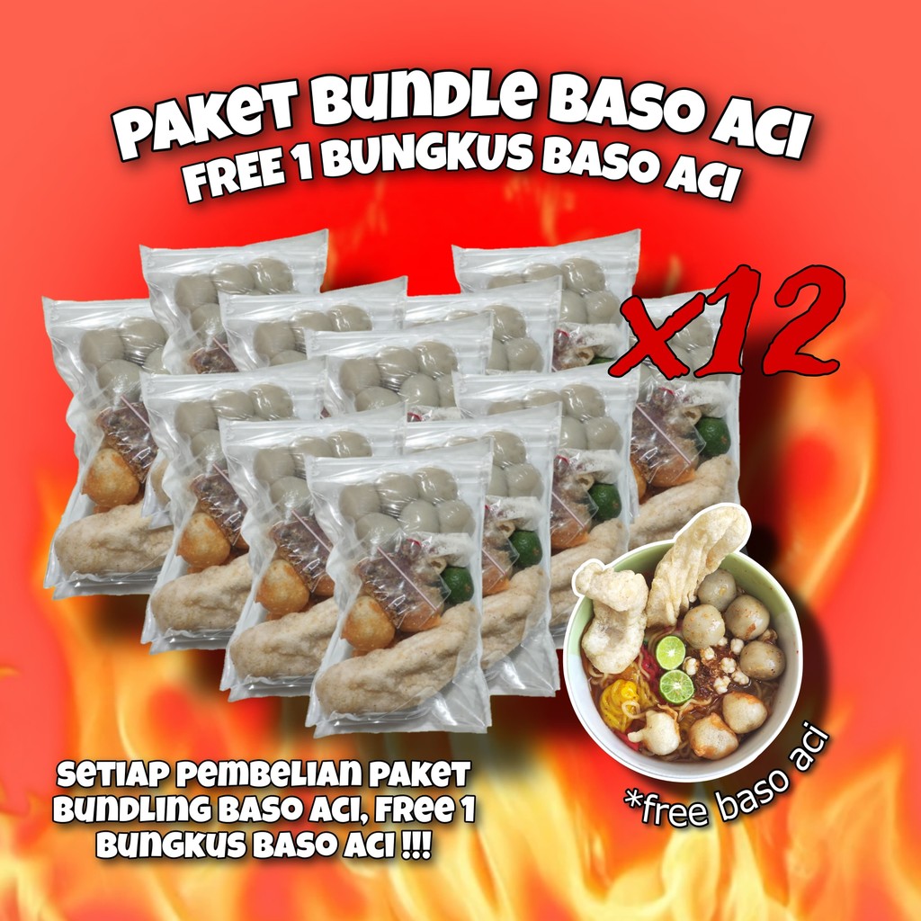 

BASO ACI 12 PCS KHAS GARUT SUPER PEDAS FREE 1 PCS BASO ACI