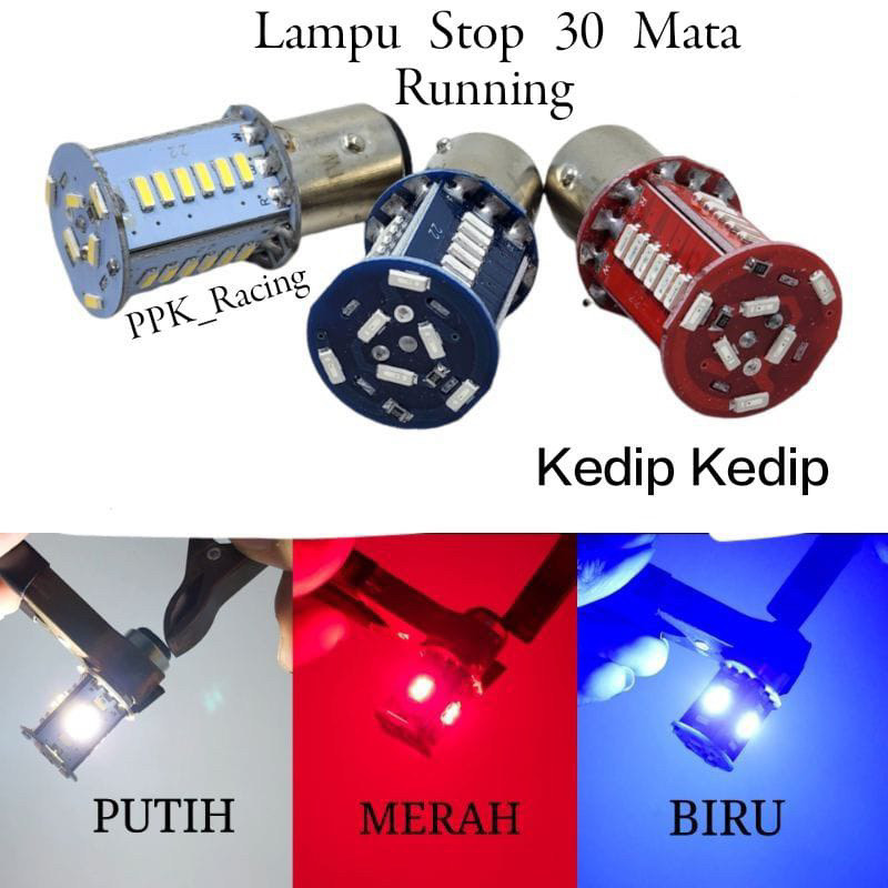 Lampu Stop Rem Motor Running 30 Led Running + Kedip Flash Universal motor Mio beat scoopy supra satr