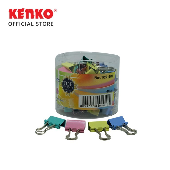 

KENKO BINDER CLIP COLOR NO.105-60C - 1 DRUM