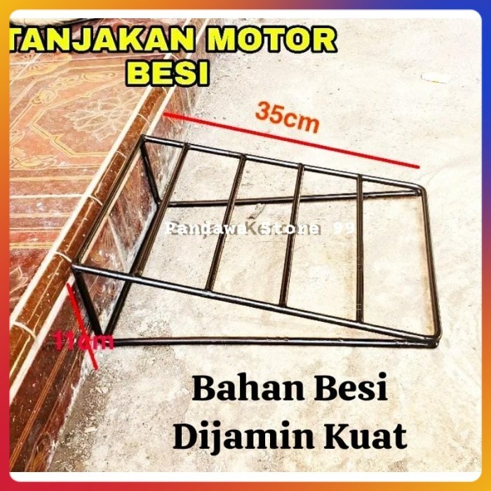 Tanjakan motor besi kuat dan kokoh / tanjakan motor naik tangga