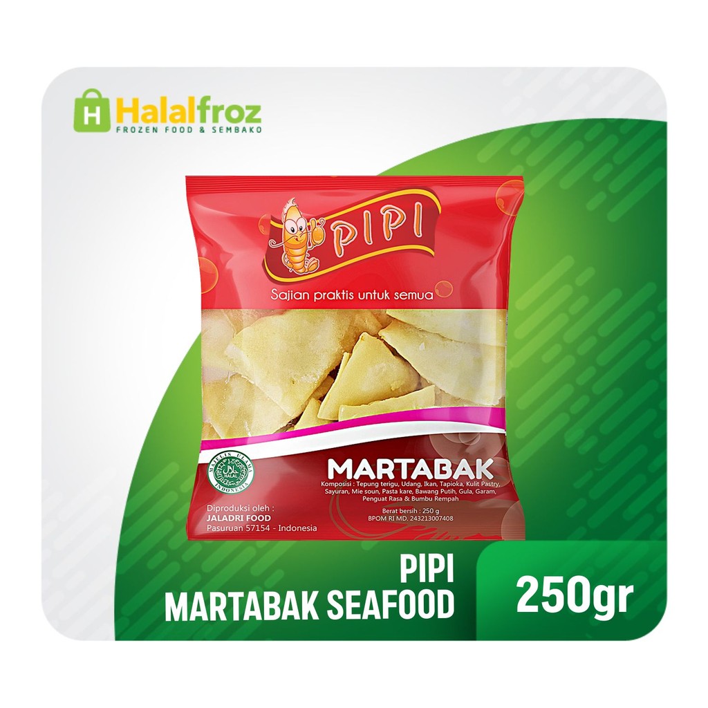 

Pipi Martabak Seafood 250gr (24s) Enak