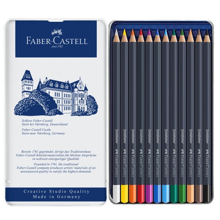 

Pensil Warna Faber Castell Goldfaber Tin Case | Color Pencil | Creative Studio - 12C 114712