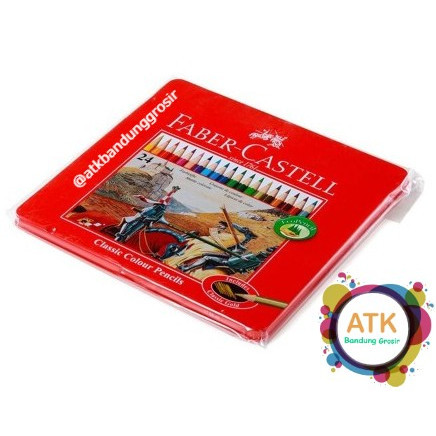 

Pensil Warna Faber Castell 24 Classic Tin Case / Kemasan Kaleng Kotak