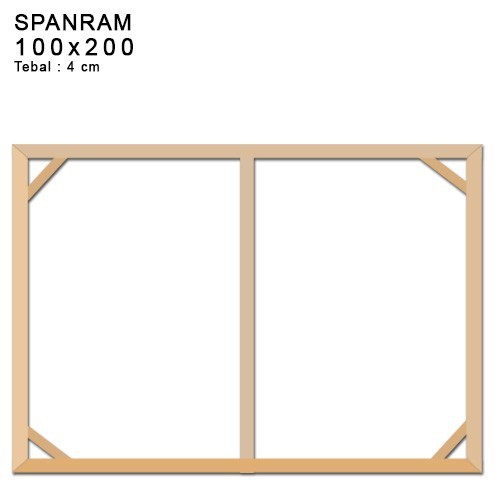 Rangka Kayu Spanram Ukuran 100x200cm