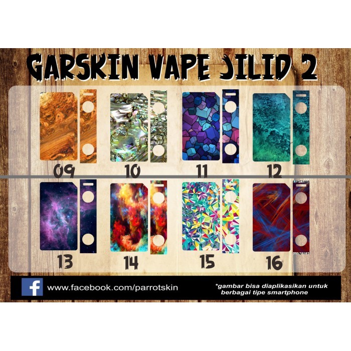 

Garskin box Jilid2 Pico Evic Tesla Wismec Cuboid Finder DLL