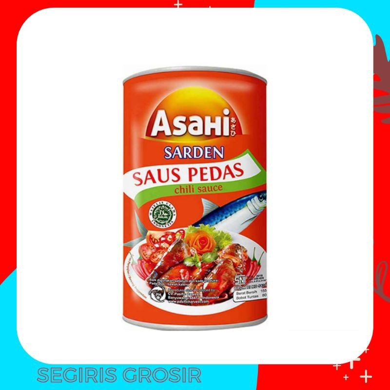 

Sarden Asahi Sardines Saus Pedas 155G