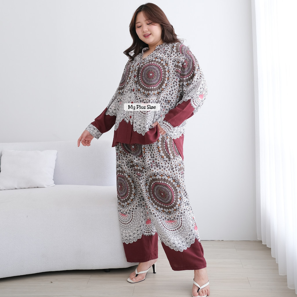Setelan Celana Jumbo Wanita 3990, 3992, 3976 & 3860, Ld 135 & 150 cm