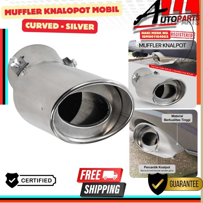 Cover Ujung Knalpot Mobil Muffler Exhaust Tip Tailpipe Aluminium