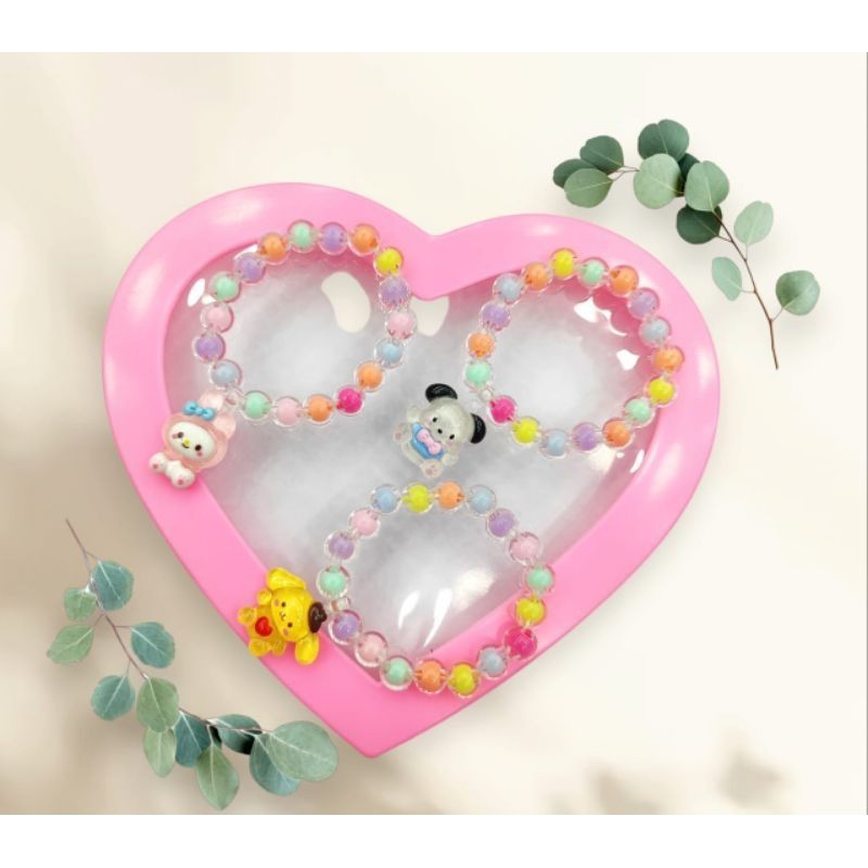 GELANG ANAK MANIK KOREA KARAKTER LUCU / GELANG ANAK MANIK MANIK JELY / BEADS BRACELET KOREA