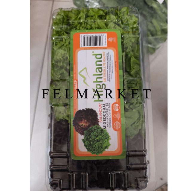 

Highland Salanova Mixed Coral / Selada Coral Mix /Pack