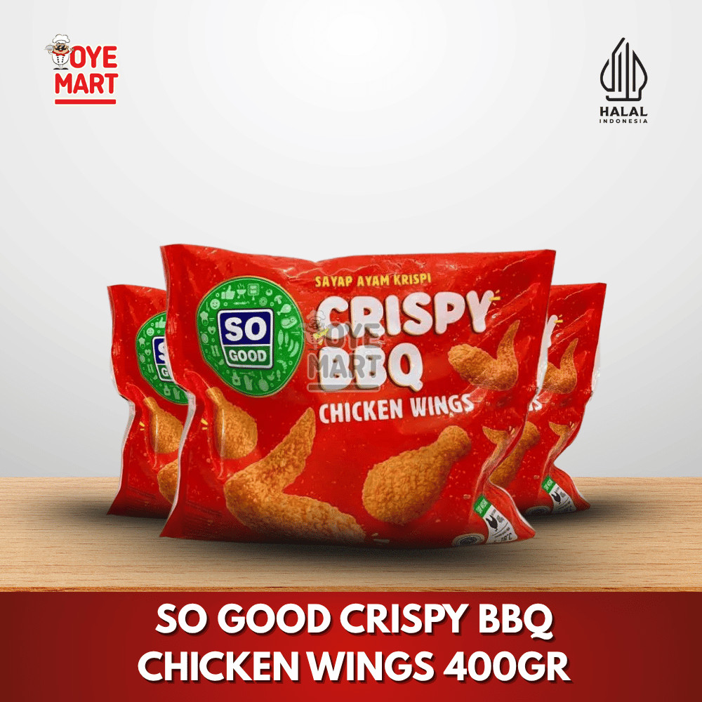 

SO GOOD CRISPY BBQ CHICKEN WINGS 400GR / SAYAP AYAM KRISPI