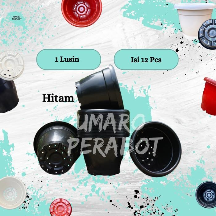 GROSIR 1 Lusin Pot Gentong Ukuran 35 / Pot Besar / Pot Jumbo / Pot Vinca / Pot Tanaman / Pot Bunga /