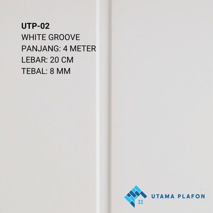 PLAFON PVC 8 MM - WHITEGROOVE
