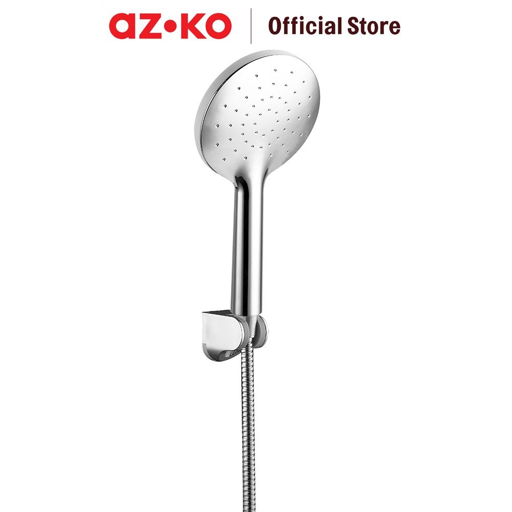 AZKO Acroz Set Hand Shower 1 Pancuran Self Clean - Silver Chrome Pancuran Air Mandi Perlengkapan Kam