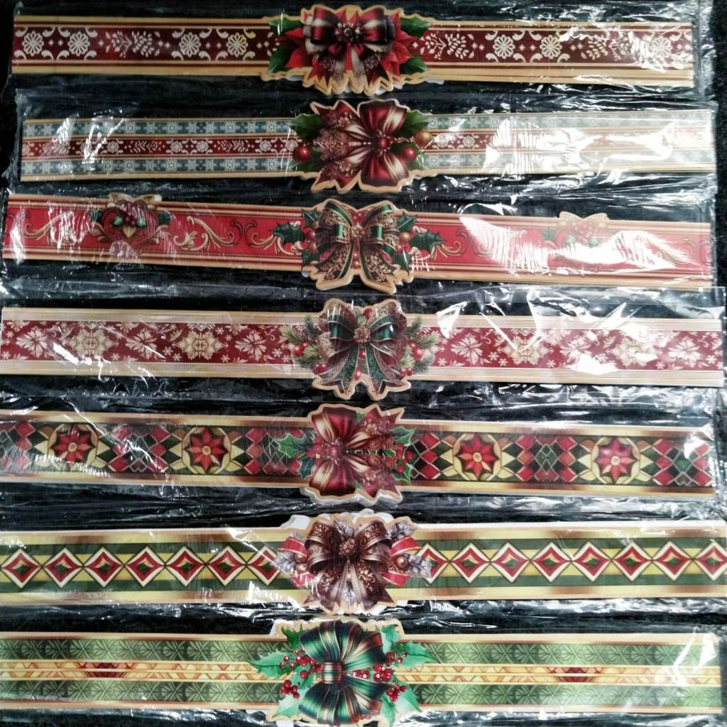 

[oddsolshop] pekanbaru/Christmas Paper Belt / Pita Kertas Natal 48x4.5 cm per Pack