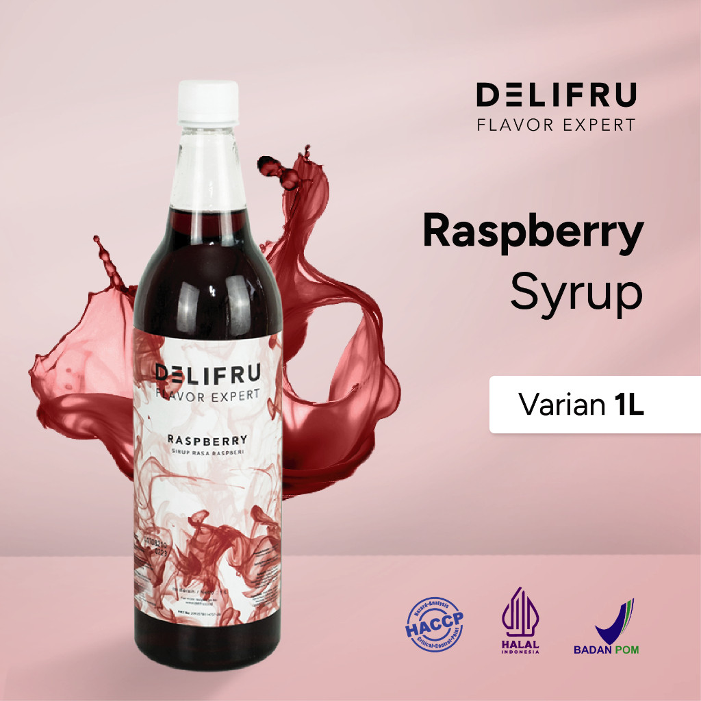 

Syrup Raspberry Delifru 1 Liter - Sirup Beri Frambos Premium