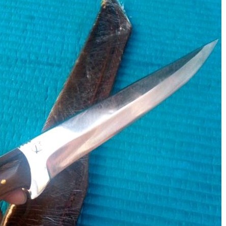 Pisau jag4l sembelih baja bearing/ kolaher sarung kulit