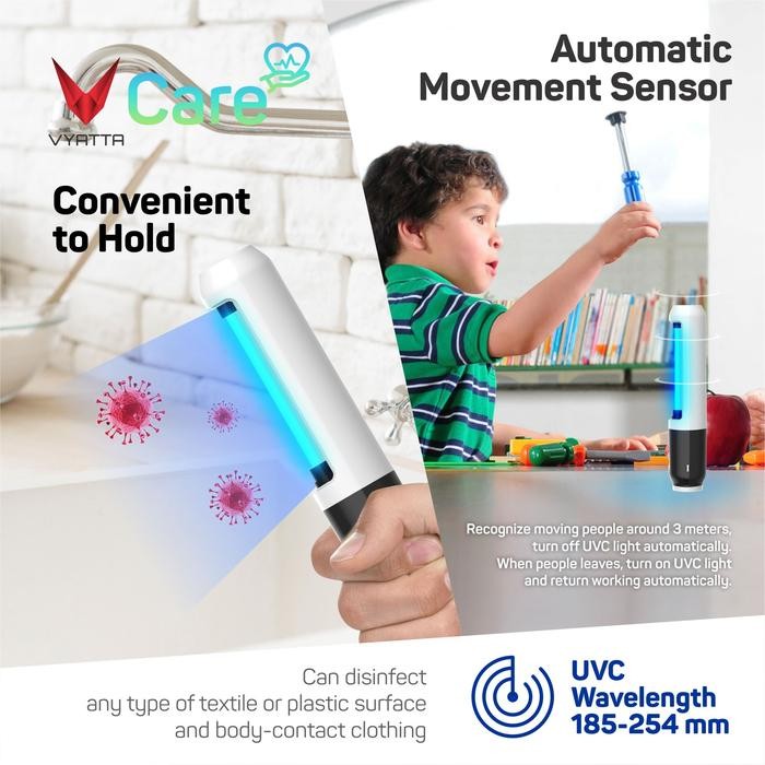VCare Beam - Sterilizer UV C + Ozone Bacteria, Virus, Germs Killer