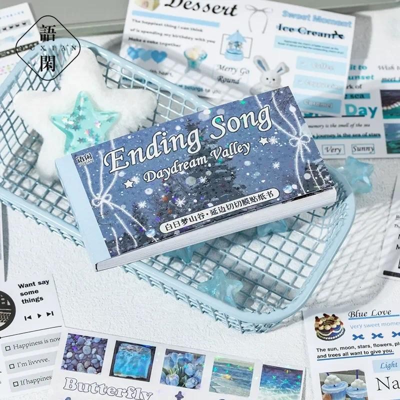 

Daydream Valley Extended Cut Film Stickers Aesthetics Decorative Scrapbooking Material 30pcs/Book Ancient Korean Sticker Book
