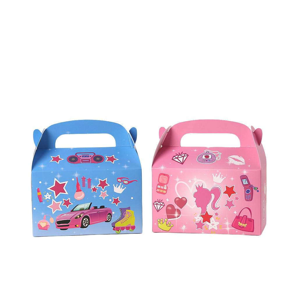 

LPZHI princess pink blue gift wrapping bags luxury designer bags kids party box for sweets birthday candy packaging reusable