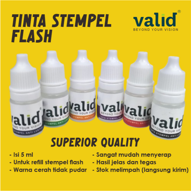 

Tinta Stempel Flash Refill Kualitas Super Terlaris