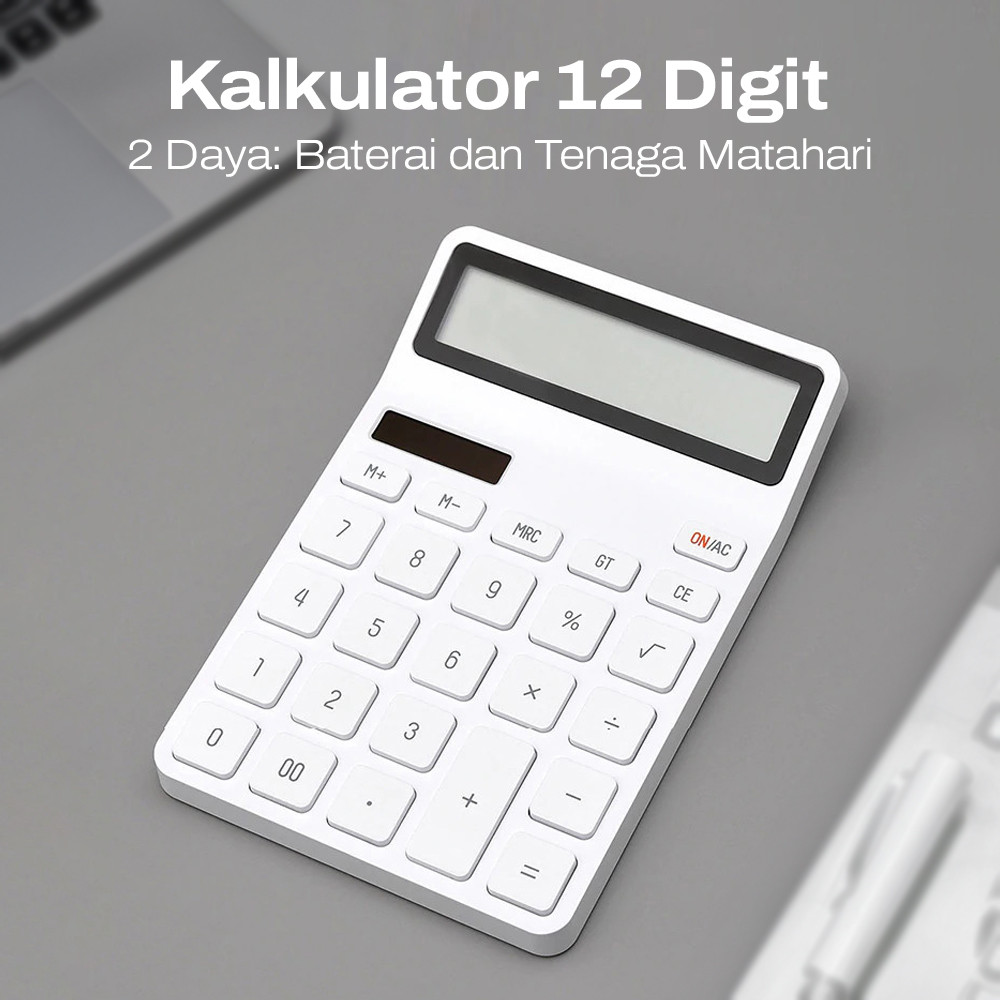 

Calculator Kalkulator 12 Digit Dual Power Solar Battery