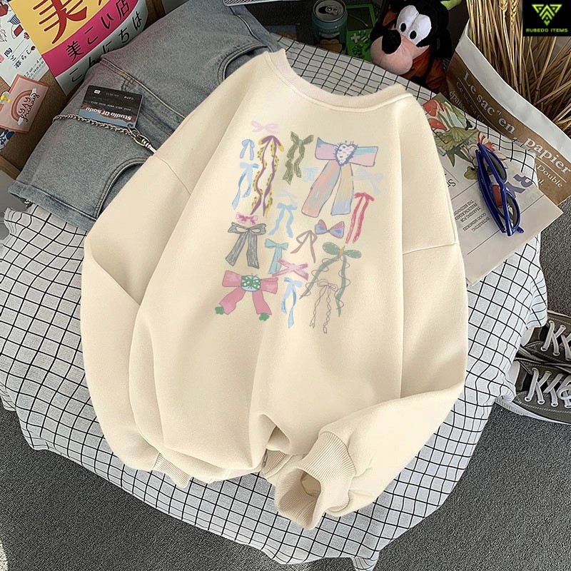 Forteid Sweater Lengan Panjang Oversized Street Style Korean Style/Switer Wanita Oversize Kaoscetaka