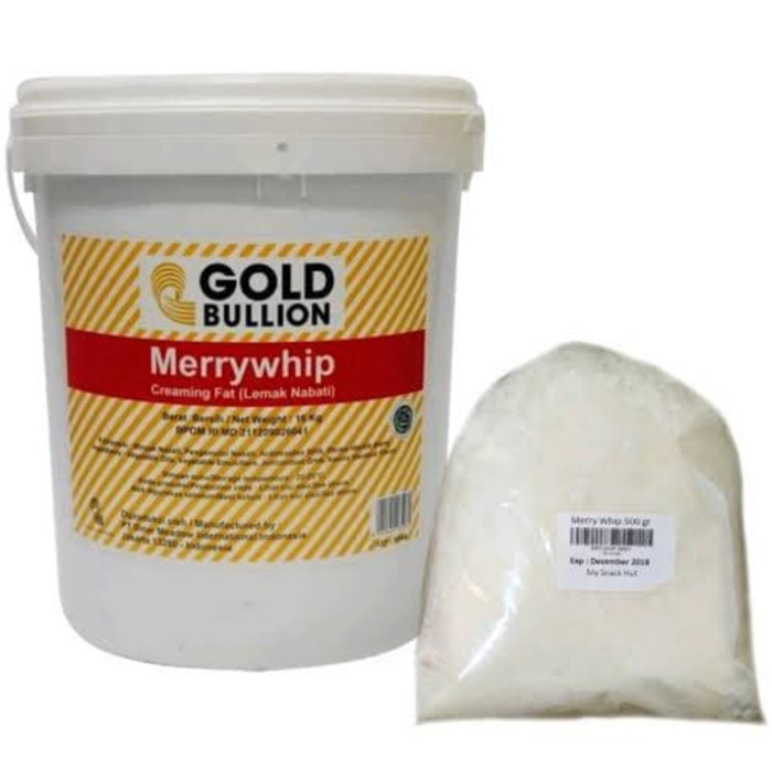 

[New]Promo Merry Whip / Mentega Putih Gold Bullion repack 500 gr / gram