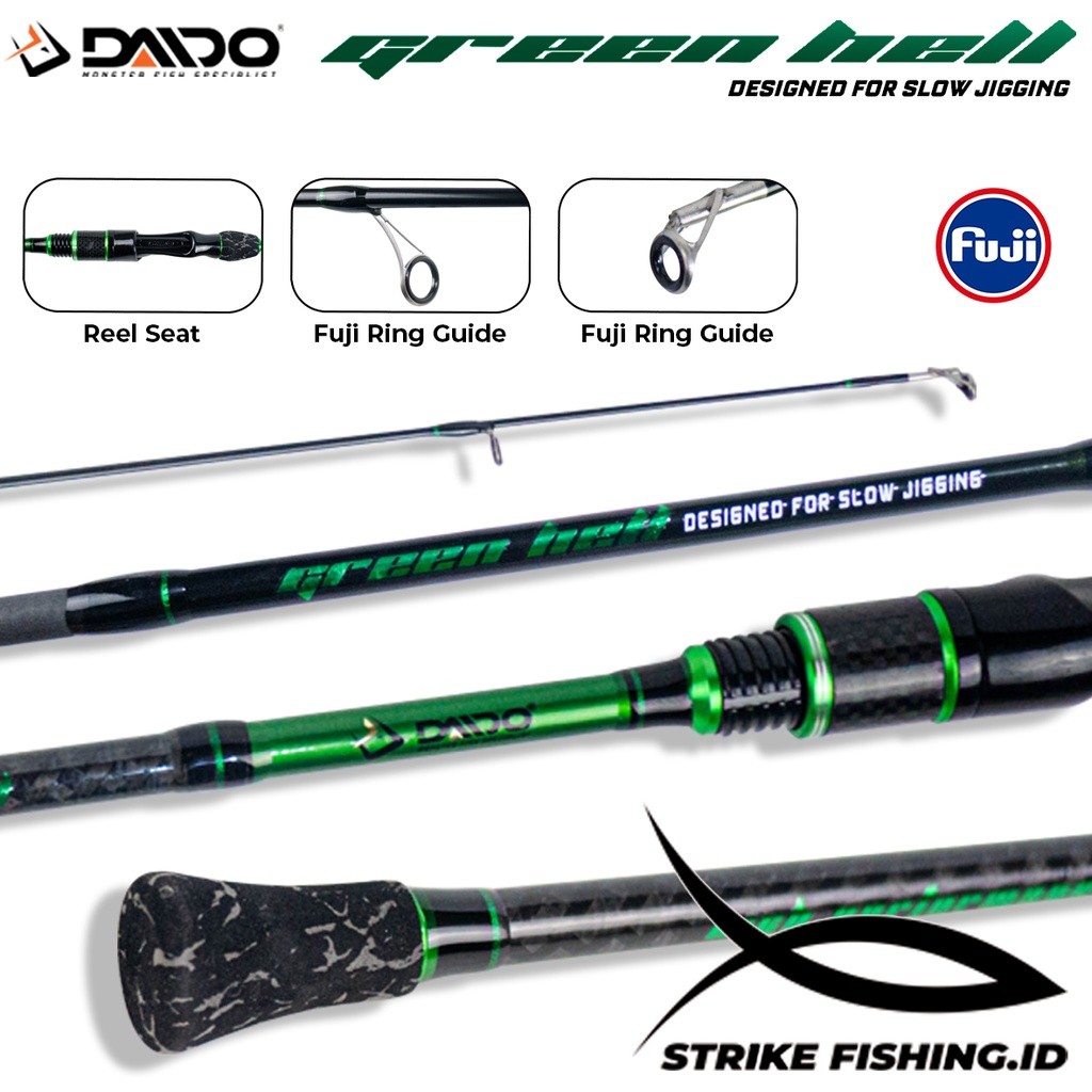 JORAN DAIDO GREEN HELL PRO SERIES 662 MH PE 2-4 || Joran Light Jigging Daido Green Hell Pro Series F
