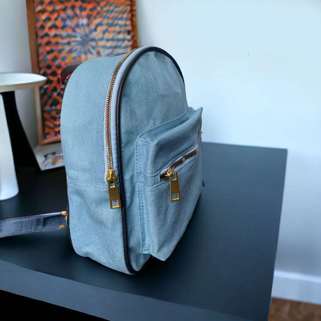 Tas wanita ransel mini LIONA STYLE - jeans backpack cewek terbaru simple & berkualitas (recommended)